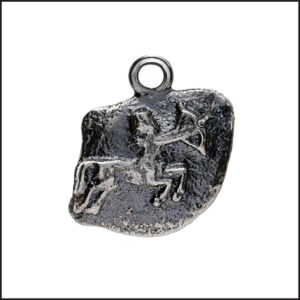 Oxidised Silver Sagittarius Dune Pendant