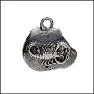 Oxidised Silver Scorpio Dune Pendant