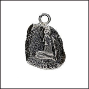 Oxidised Silver Virgo Dune Pendant