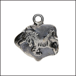 Dune Oxidised Silver Unicorn Pendant