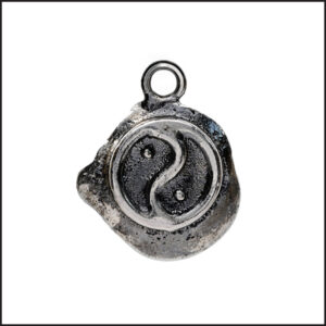 Dune Oxidised Silver Yin Yang Pendant