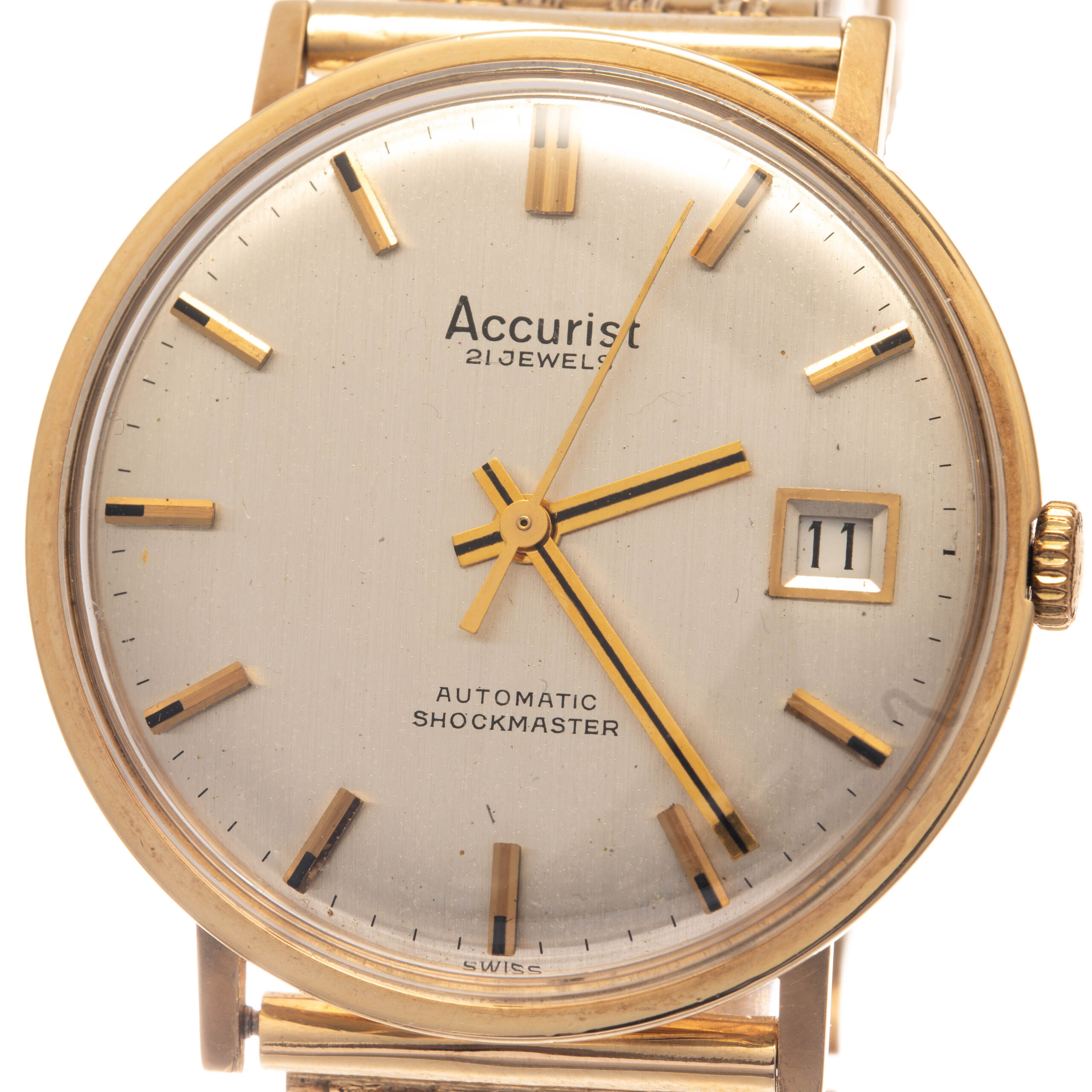 9ct Gold Accurist Gentleman's Watch - Image 4