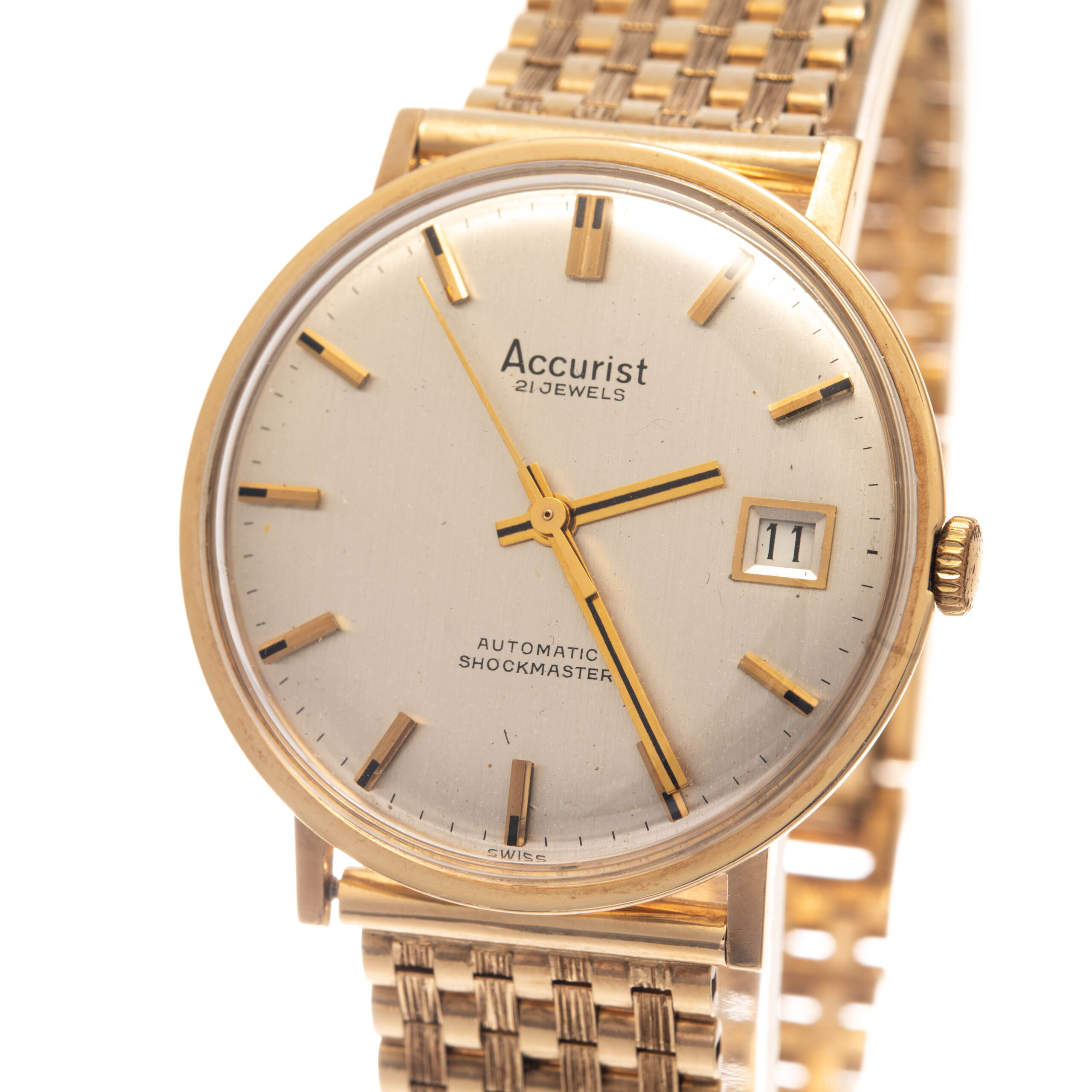 9ct Gold Accurist Gentleman's Watch - Image 2