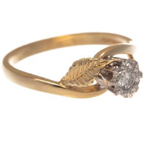 18ct Gold Single Stone Diamond Ring