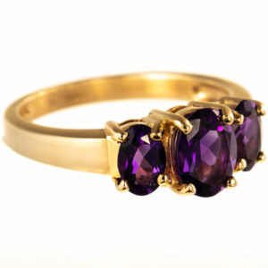 9ct Gold Amethyst Dress Ring