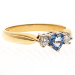 18ct Gold Sapphire & Diamond Ring