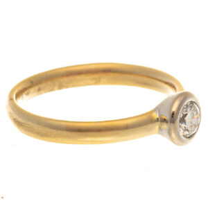 18ct Gold Solitaire Diamond Ring