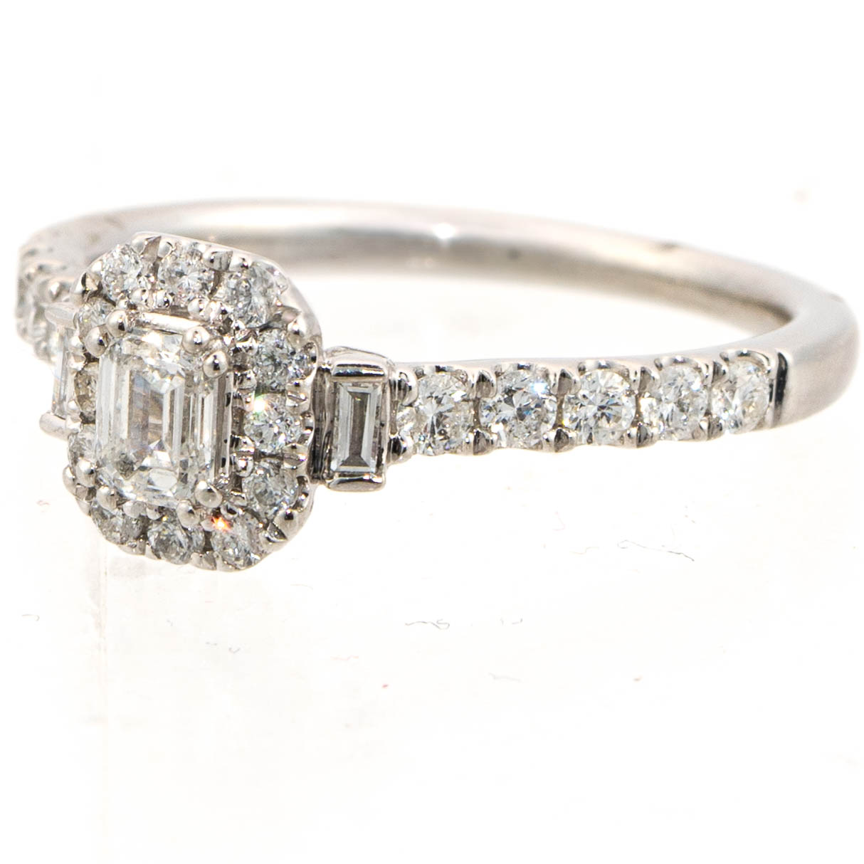 Platinum Diamond Bridal Ring Set - Image 2