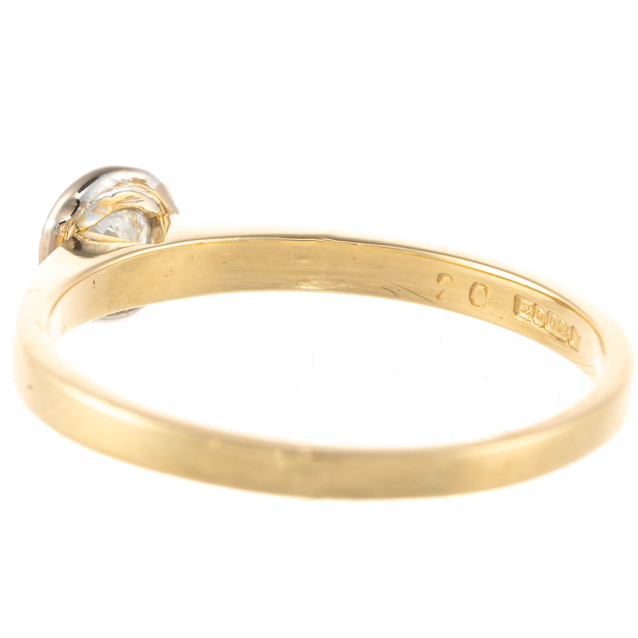 18ct Gold Single Stone Diamond Ring - Image 3
