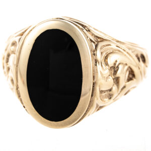9ct Gold Gentleman's Onyx Signet Ring