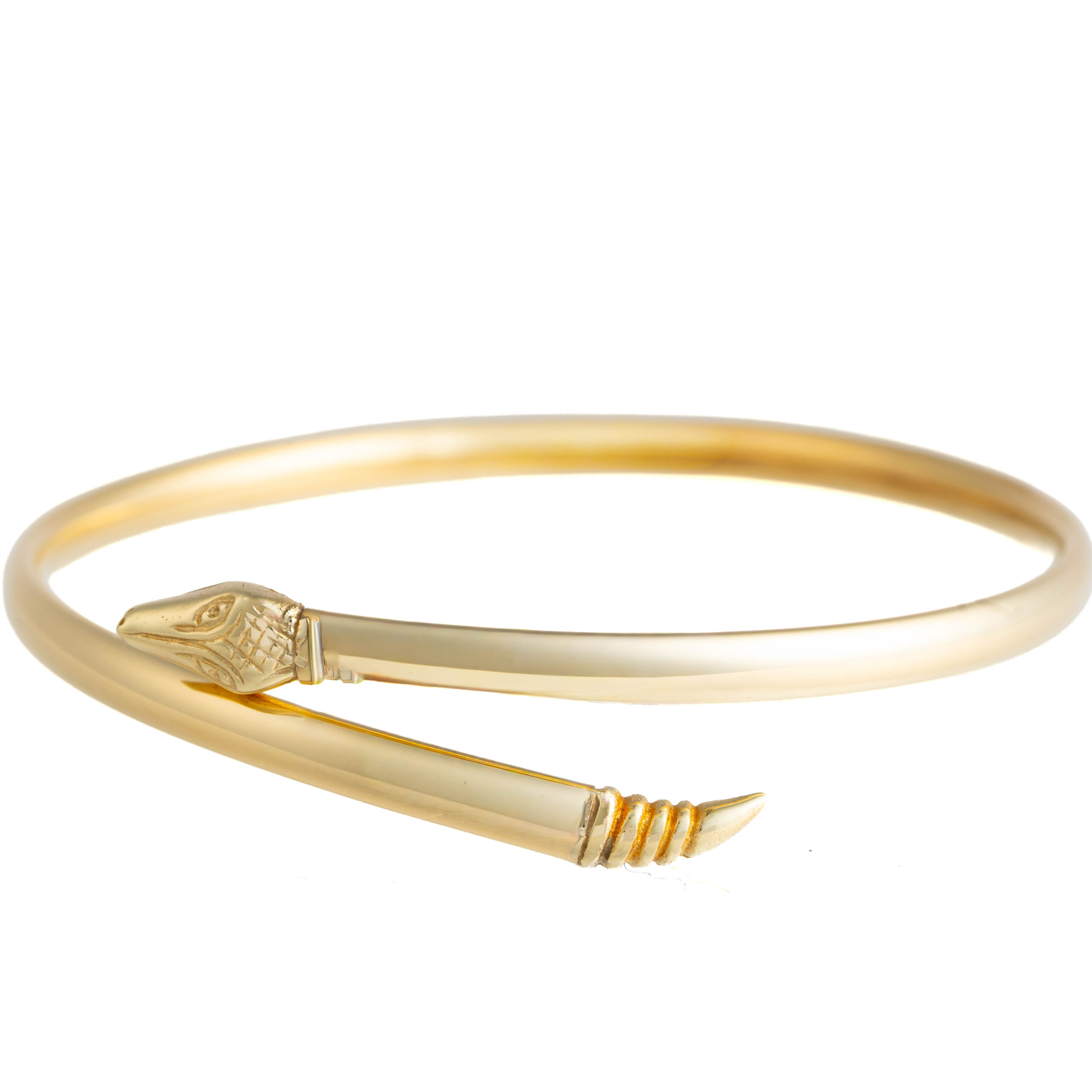 9ct Gold Snake Bangle