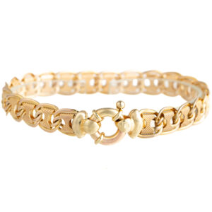 9ct Yellow Gold Fancy Marine Link Bracelet
