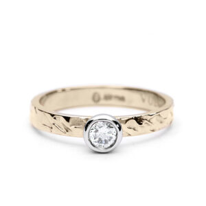 Vulcan_Love_0.33ct Diamond_9ct Yellow Gold_Platinum_Front