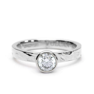 Vulcan Love Platinum 0.50ct Diamond Engagement Ring