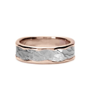 Vulcan_Organic_9ct Rose Gold_Platinum-wedding-ring